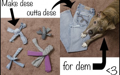 DIY Doggie Tug Toys Tutorial – Upcycle Your Jeans and Yoga Pants